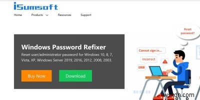 iSumsoft Windows Password Refixer를 사용하면 Windows 암호를 분실해도 문제가 되지 않습니다.