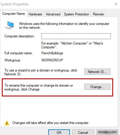 Windows 10에서 컴퓨터 이름을 변경하는 방법
