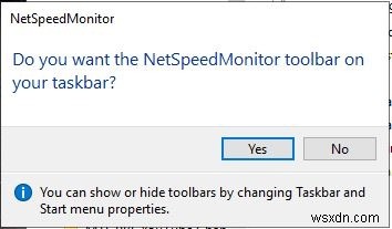 Windows의 작업 표시줄에 인터넷 속도를 표시하는 방법