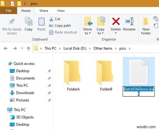 배치 파일을 만들고 사용하여 Windows 10에서 여러 파일을 이동하는 방법