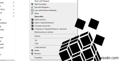 Windows 10의 컨텍스트 메뉴에  메모장으로 열기 를 추가하는 방법