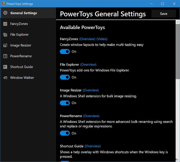 PowerToys로 Windows 10에 기능 추가