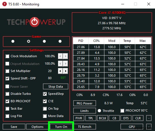 Windows에서 Throttlestop을 사용하여 CPU를 언더볼팅하는 방법