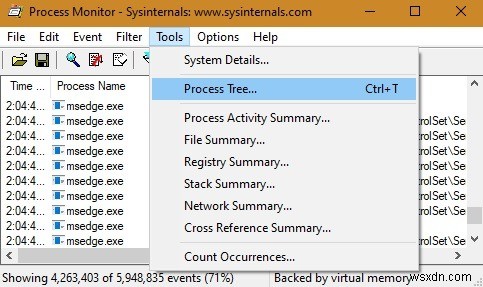 Process Monitor를 사용하여 Windows 응용 프로그램 오류를 디버그하는 방법