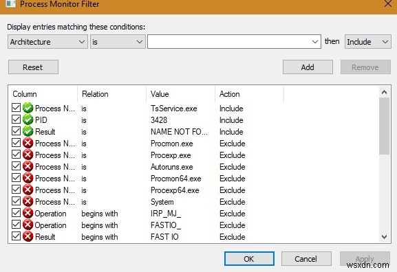 Process Monitor를 사용하여 Windows 응용 프로그램 오류를 디버그하는 방법