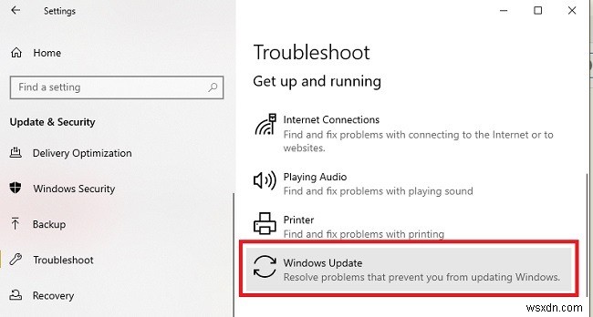 Windows 10 업데이트 설치 문제 해결
