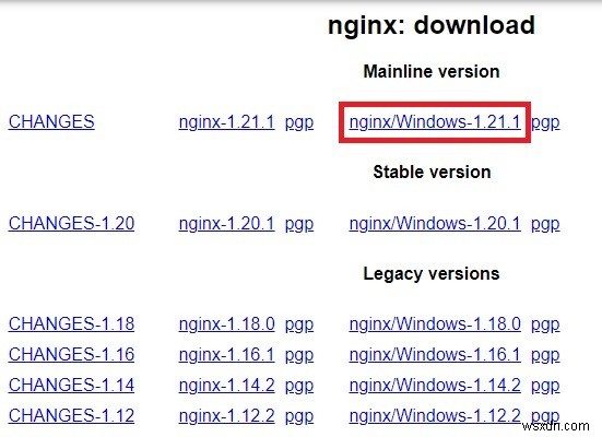 Windows에서 Nginx 서버를 설치하고 실행하는 방법