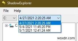 ShadowExplorer를 사용하여 시스템 복원에서 파일을 복원하는 방법