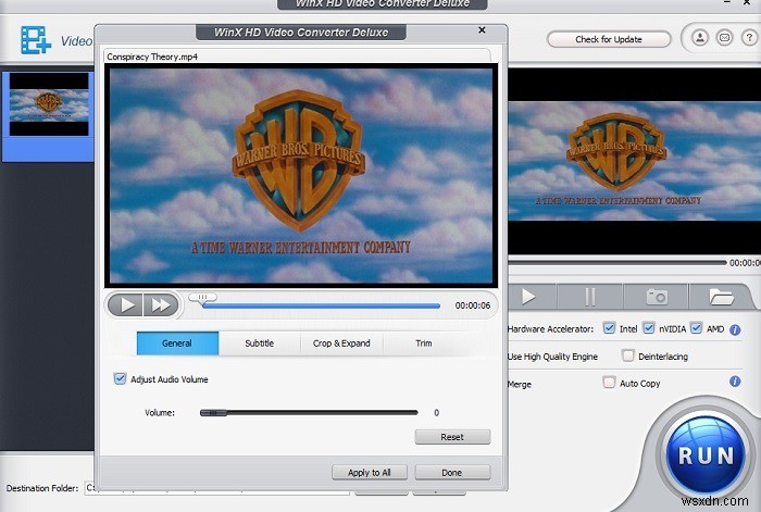 WinX HD Video Converter Deluxe로 비디오 압축(최대 70% 할인)
