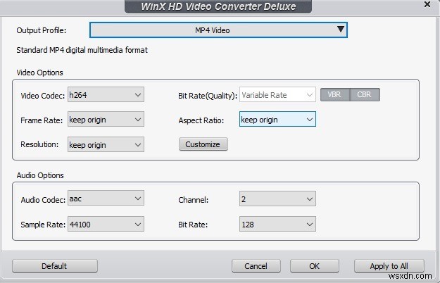 WinX HD Video Converter Deluxe로 비디오 압축(최대 70% 할인)