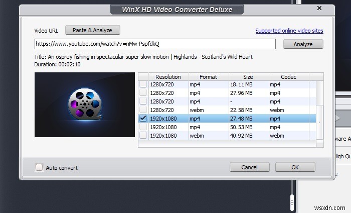 WinX HD Video Converter Deluxe로 비디오 압축(최대 70% 할인)