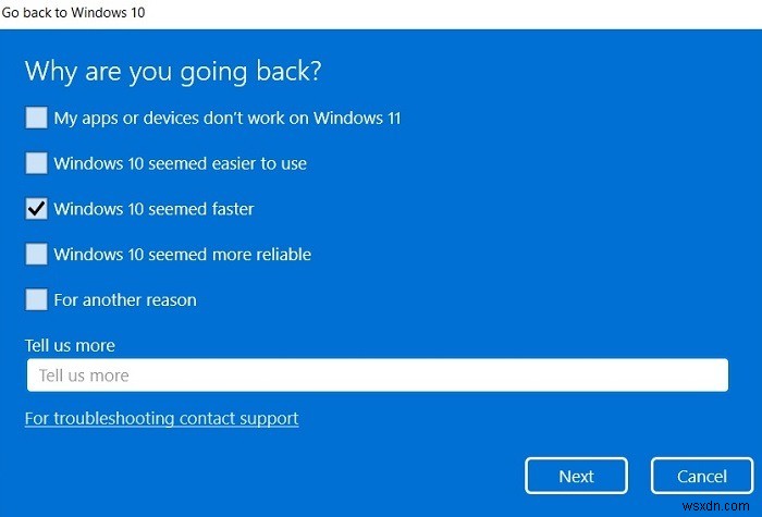 Windows 11에서 Windows 10으로 다운그레이드하는 방법