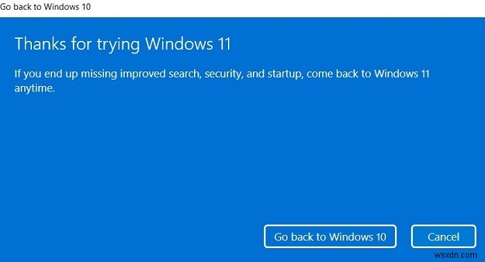 Windows 11에서 Windows 10으로 다운그레이드하는 방법