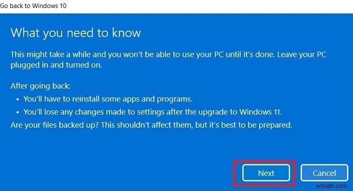 Windows 11에서 Windows 10으로 다운그레이드하는 방법