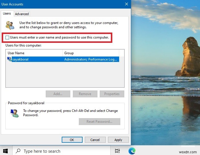 Windows PC에 자동으로 로그인하는 방법