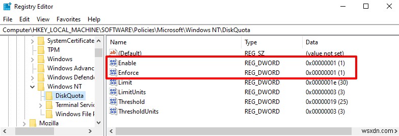 Windows 11에서 사용자의 디스크 할당량을 설정하는 방법