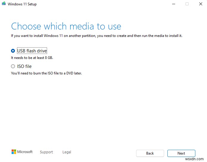 미디어 생성 도구를 사용하여 Windows 11을 다운로드하는 방법