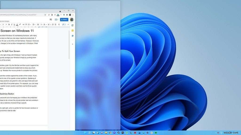 Windows 11에서 화면을 분할하는 방법