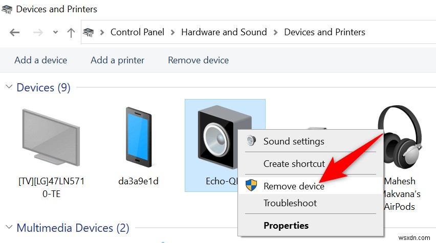 FIX:Windows 10에서 Bluetooth 장치를 제거할 수 없음