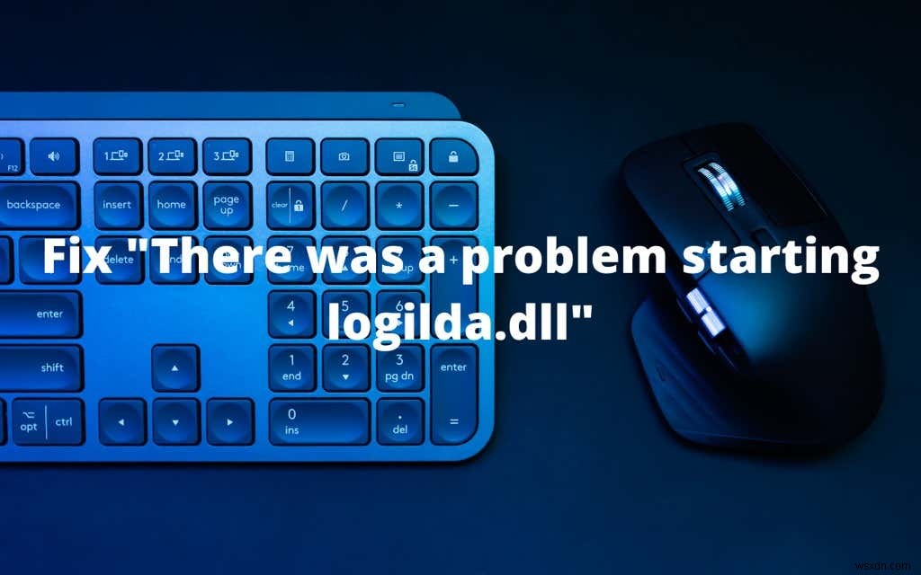 Windows 10에서  logilda.dll을 시작하는 데 문제가 발생했습니다 를 수정하는 방법