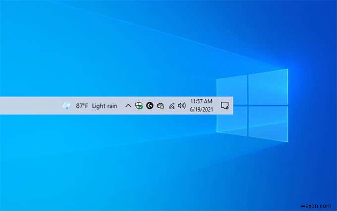 Windows 10 작업 표시줄에서 뉴스 및 날씨를 제거하는 방법