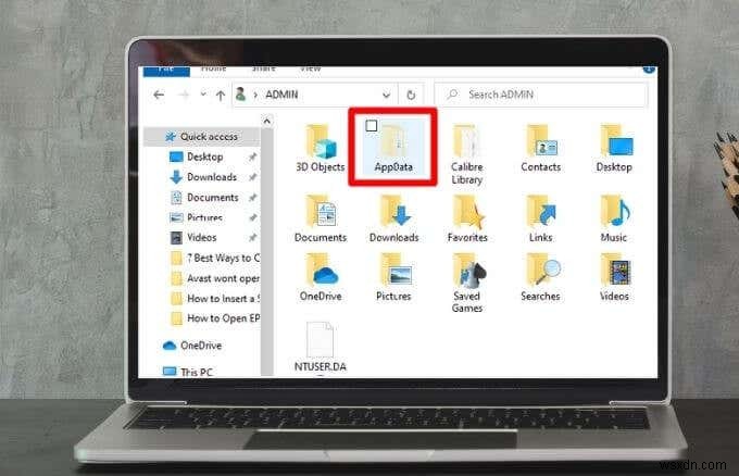 Windows 10의 AppData 폴더란