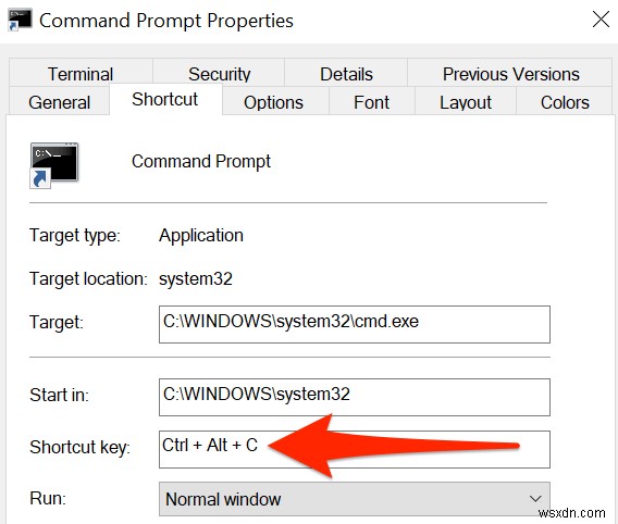 명령 프롬프트 및 PowerShell 키보드/데스크톱 단축키를 설정하는 방법