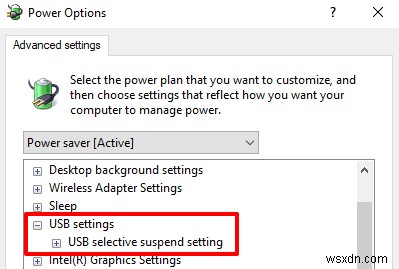 Windows 10에서 USB 선택적 일시 중단이란 무엇이며 비활성화하는 방법