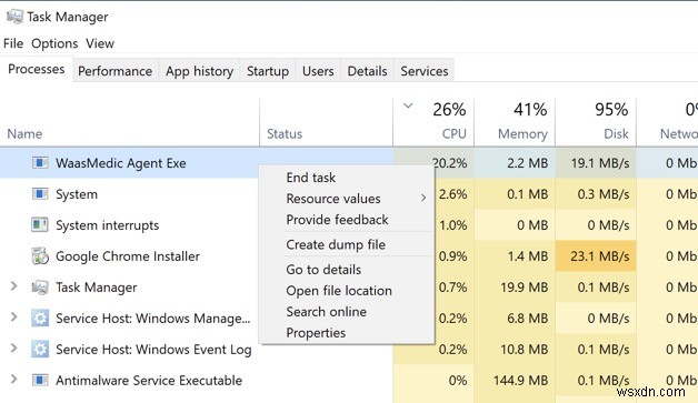 Windows 10에서 CPU 사용량을 줄이는 방법