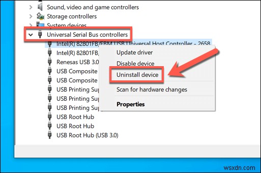 Windows 10에서  USB 포트의 전원 서지  오류 문제를 해결하는 방법