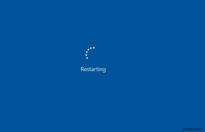 Windows 10 재시작 루프를 수정하는 방법