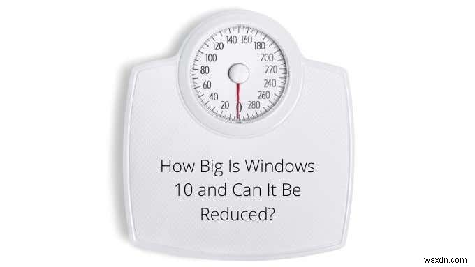 Windows 10의 크기와 축소 가능 여부