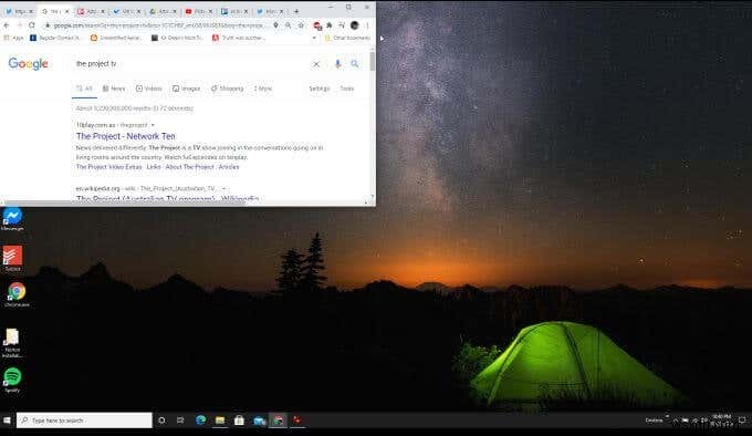 Windows 10에서 화면을 분할하는 방법