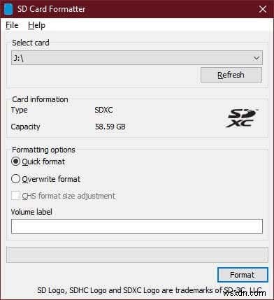 Windows 10에서 SD 카드를 포맷하는 방법