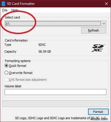 Windows 10에서 SD 카드를 포맷하는 방법