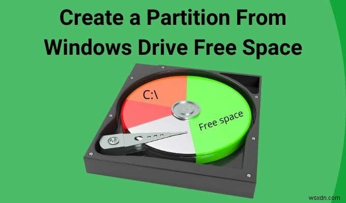 Windows 드라이브 여유 공간에서 파티션을 만드는 방법
