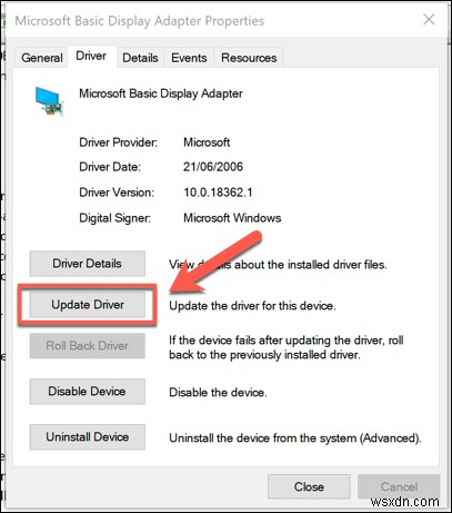Windows 10에서 드라이버를 롤백하는 방법