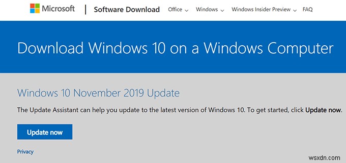 미디어 생성 도구 없이 Windows 10 ISO를 다운로드하는 방법