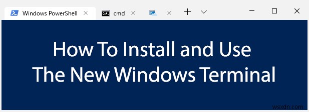 새 Windows 10 터미널 설치 및 사용 방법
