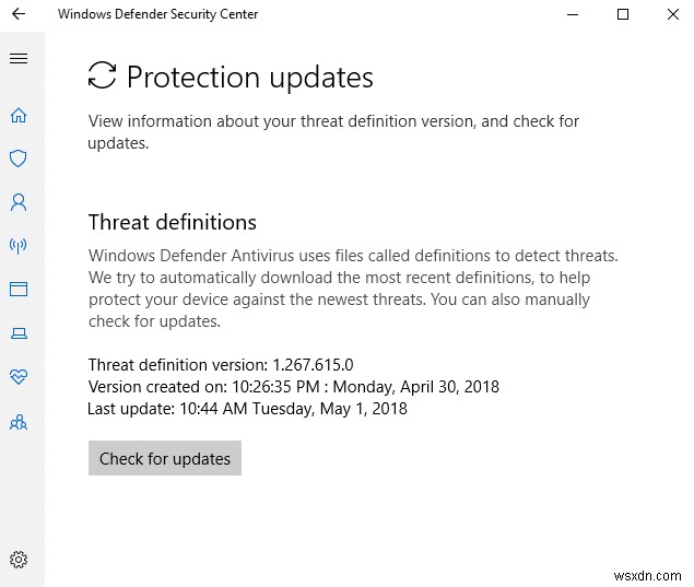 Windows Defender 바이러스 백신에 대한 자체 검사 일정을 설정하는 방법