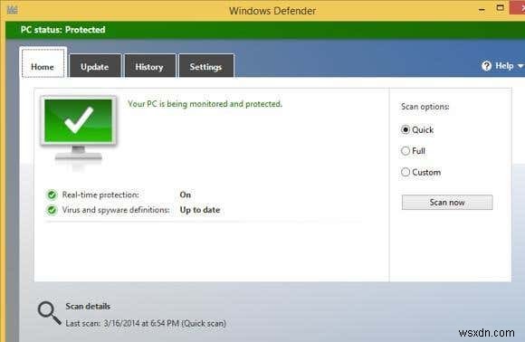 Windows Defender 대 Security Essentials 대 안전 스캐너 