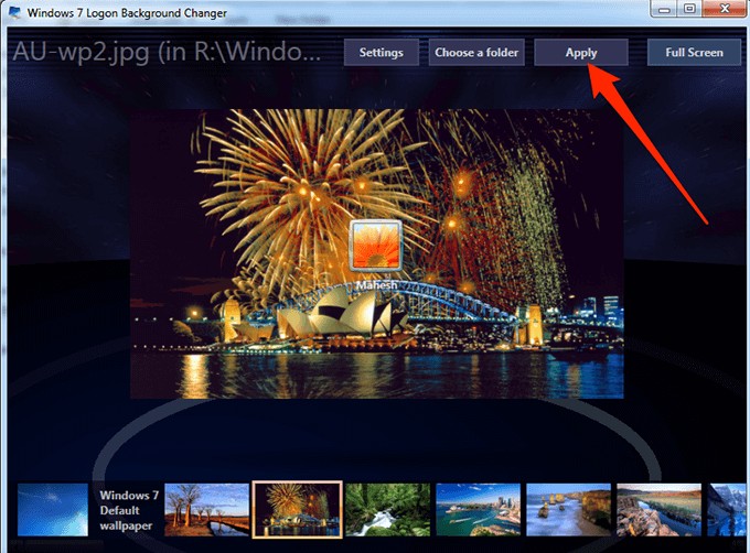 Windows 7 로그인 화면 배경 이미지를 변경하는 방법