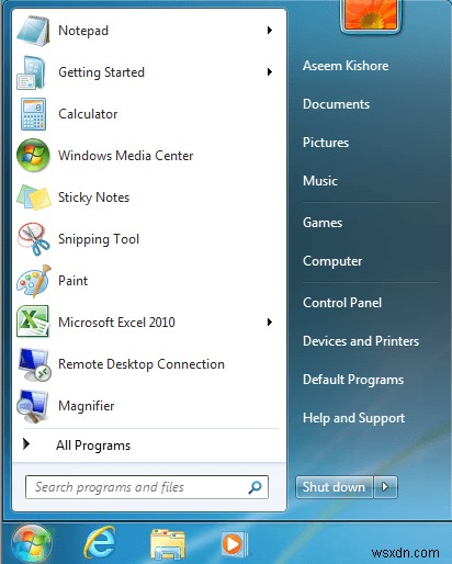 Windows XP와 Windows 7의 상위 10가지 차이점 