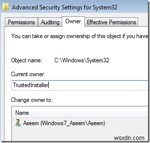 Windows 7/8/10 – TrustedInstaller로 보호되는 파일을 삭제하는 방법 