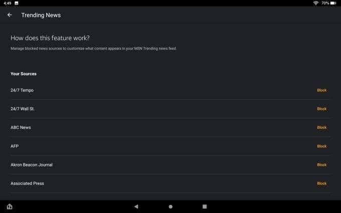 Amazon Fire 태블릿 웹 브라우저:전체 사용자 안내서