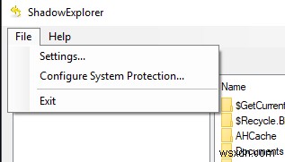 Shadow Explorer를 사용하여 Windows에서 손실된 파일 복원