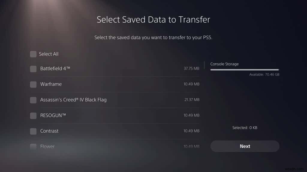 PS4 게임을 PS5로 전송하고 파일 데이터를 PS5로 저장하는 방법