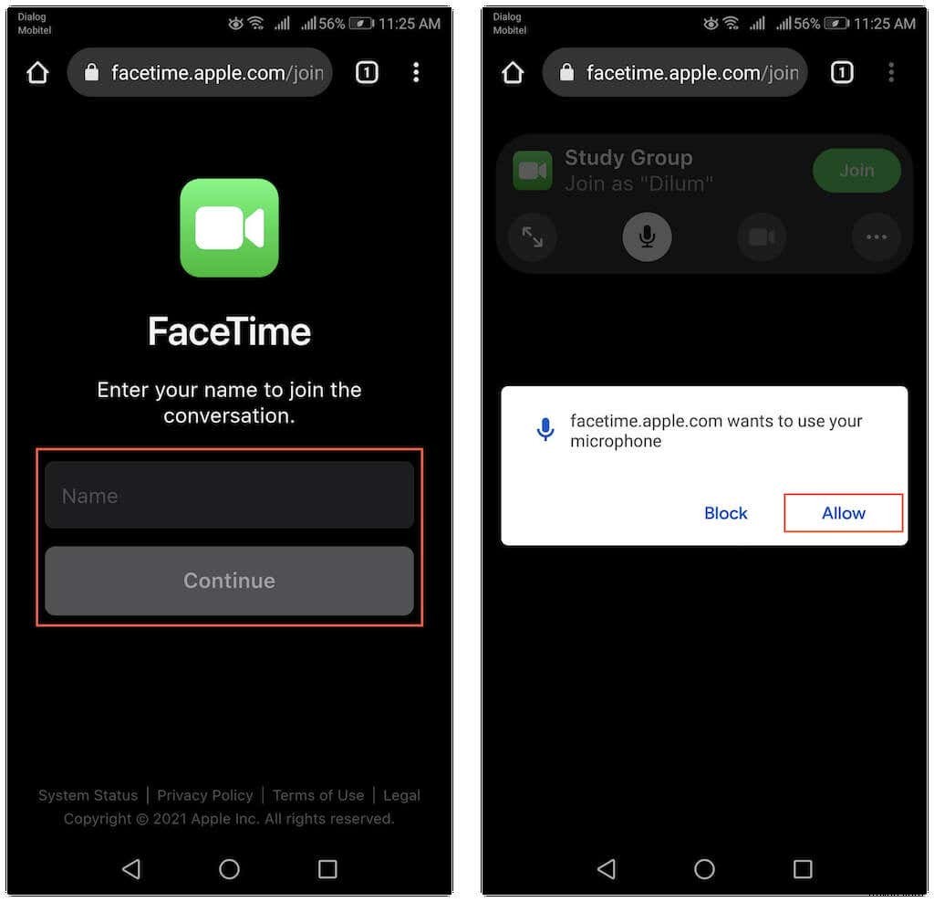 Android용 Facetime을 얻는 방법