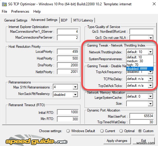 Windows 10에서 TCP/IP 설정을 최적화하는 방법 