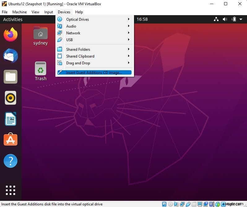 Ubuntu에서 VirtualBox 게스트 추가를 설치하는 방법